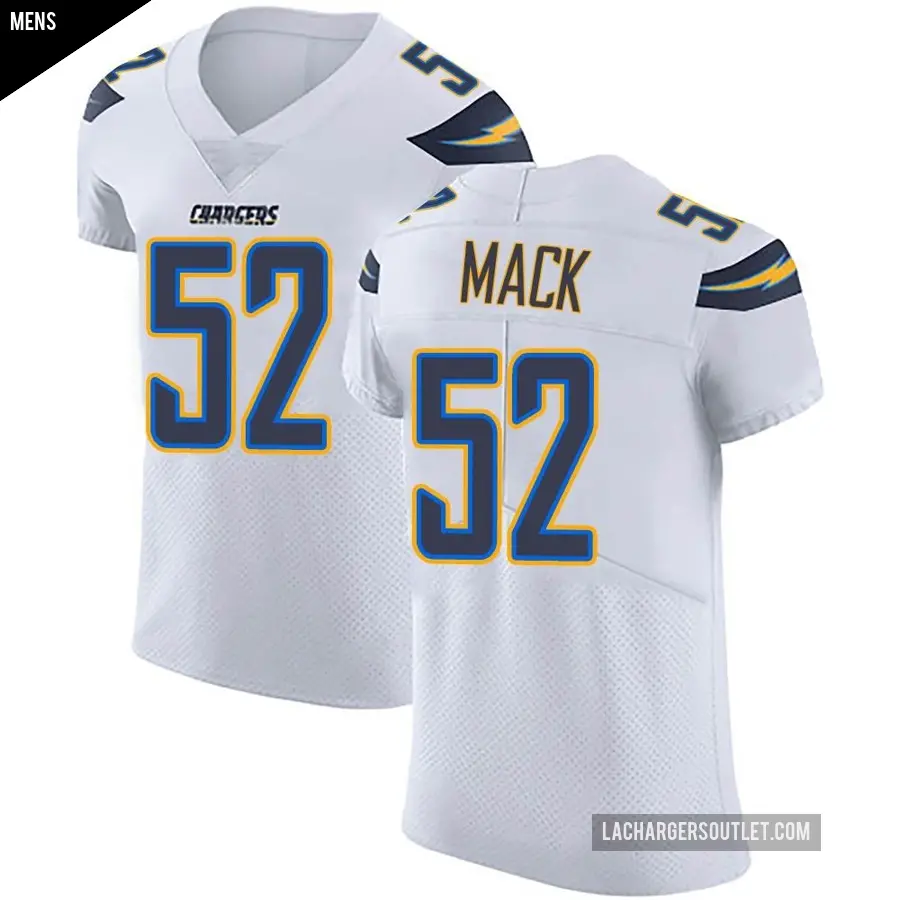 Men's Los Angeles Chargers ＃52 Khalil Mack White Elite Vapor Untouchable Jersey