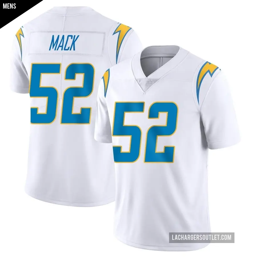 Men's Los Angeles Chargers ＃52 Khalil Mack White Limited Vapor Untouchable Jersey