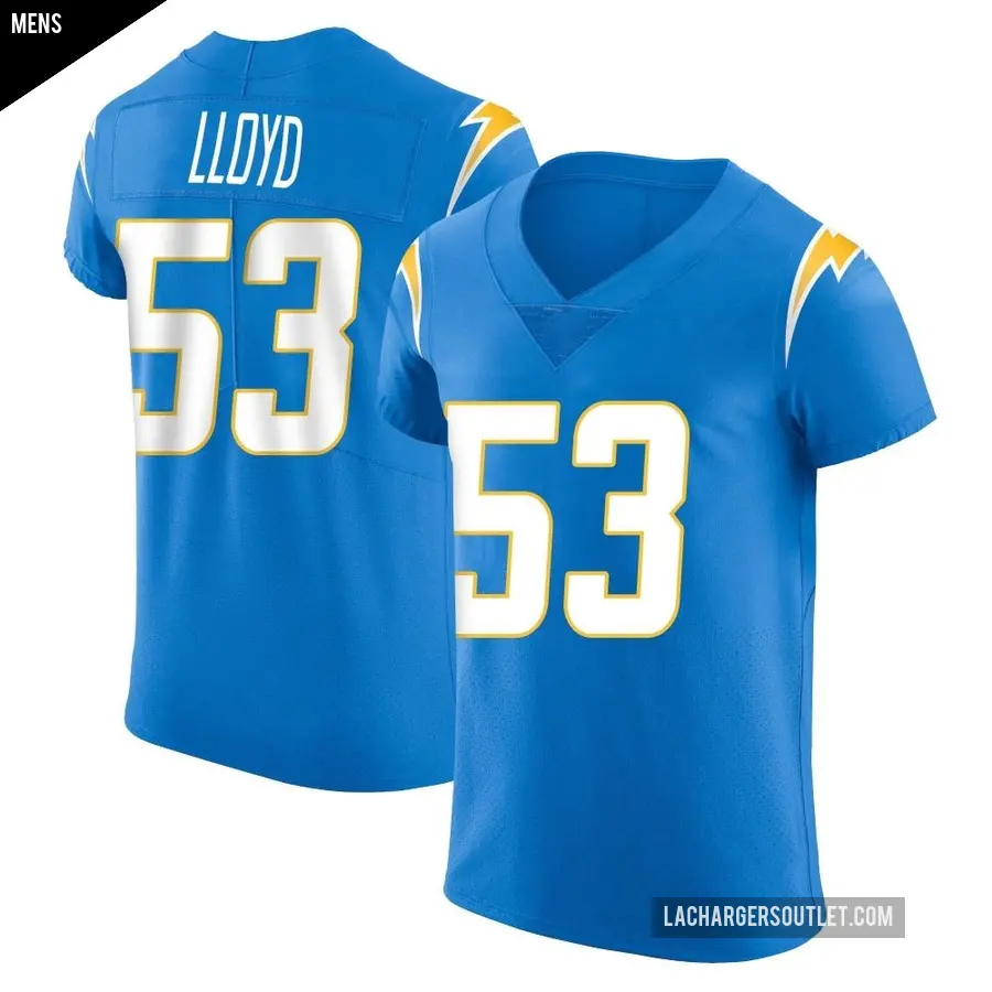 Men's Los Angeles Chargers ＃53 Damon Lloyd Blue Elite Alternate Vapor Untouchable Jersey