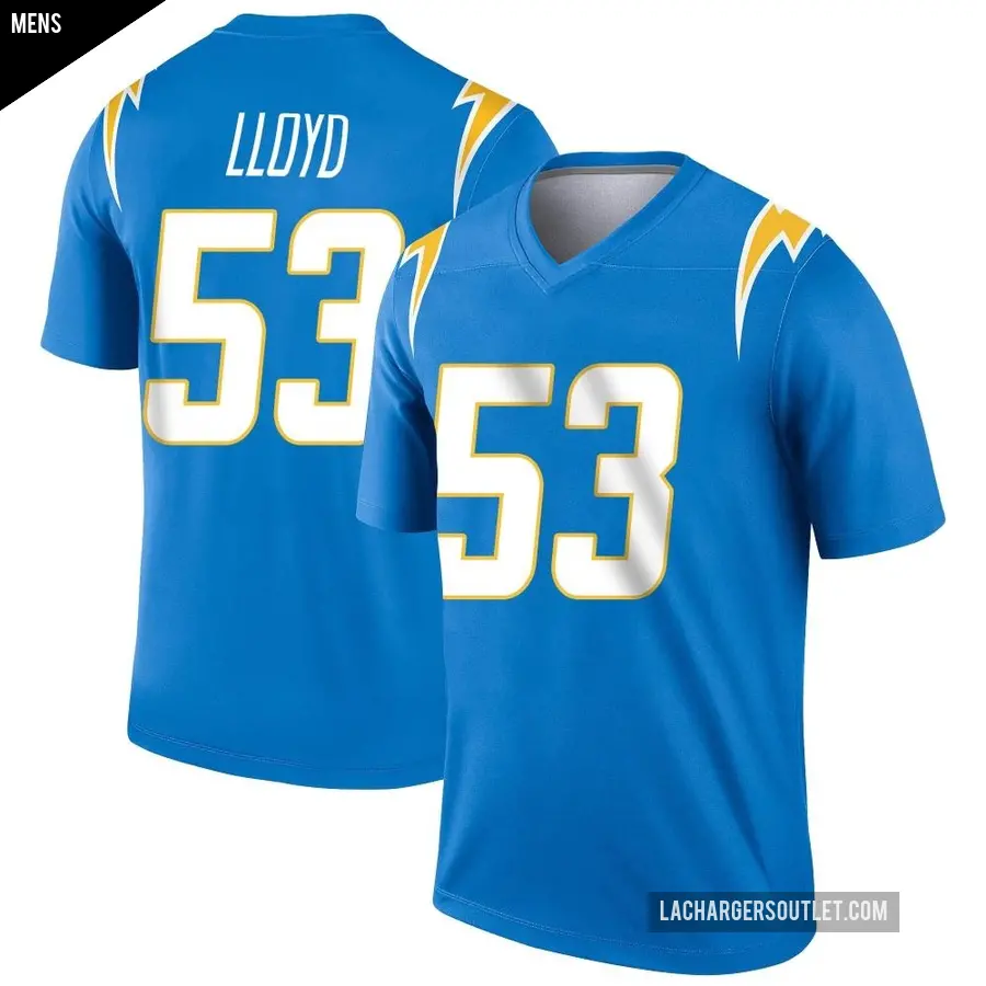 Men's Los Angeles Chargers ＃53 Damon Lloyd Blue Legend Powder Jersey