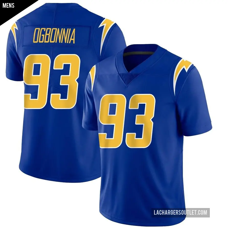 Men's Los Angeles Chargers ＃93 Otito Ogbonnia Royal Limited 2nd Alternate Vapor Jersey