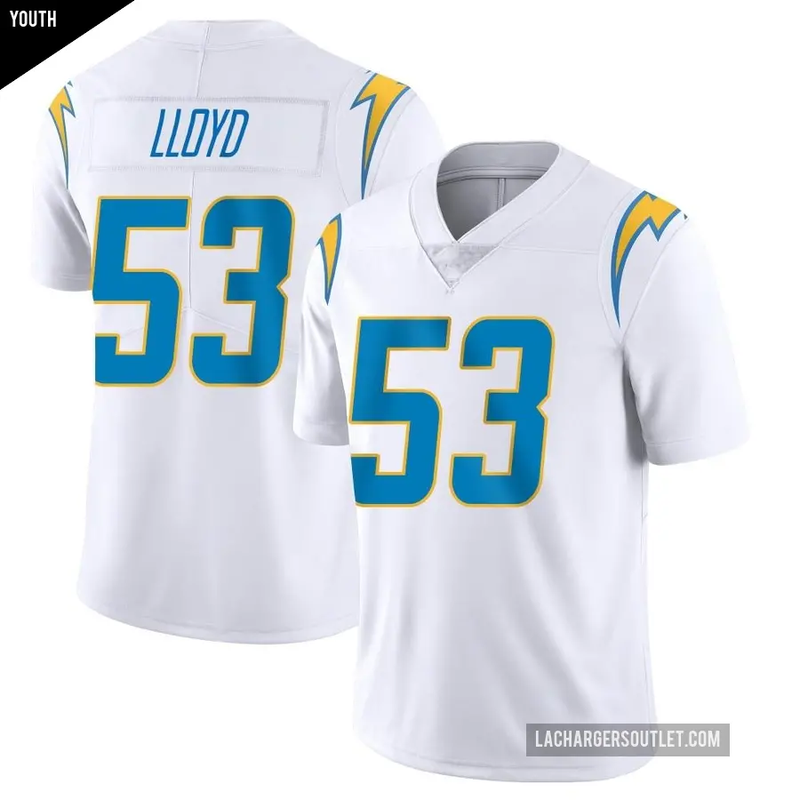 Youth Los Angeles Chargers ＃53 Damon Lloyd White Limited Vapor Untouchable Jersey