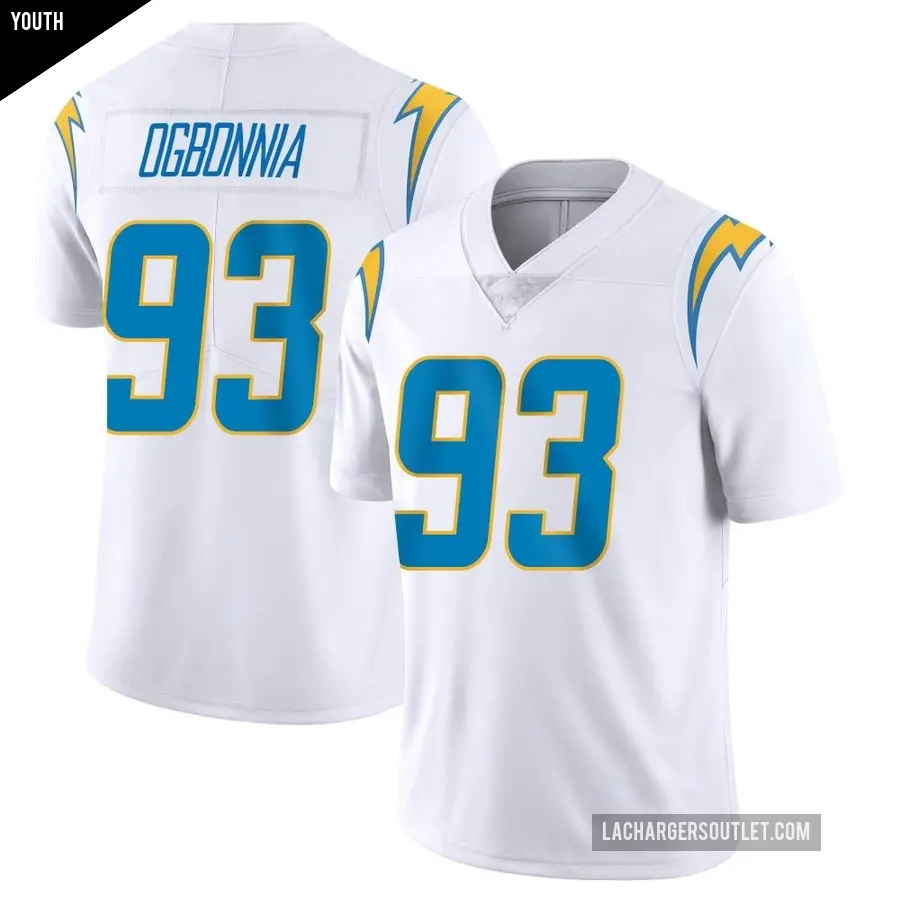 Youth Los Angeles Chargers ＃93 Otito Ogbonnia White Limited Vapor Untouchable Jersey